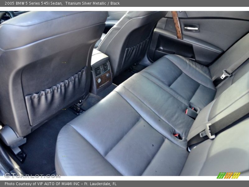 Titanium Silver Metallic / Black 2005 BMW 5 Series 545i Sedan