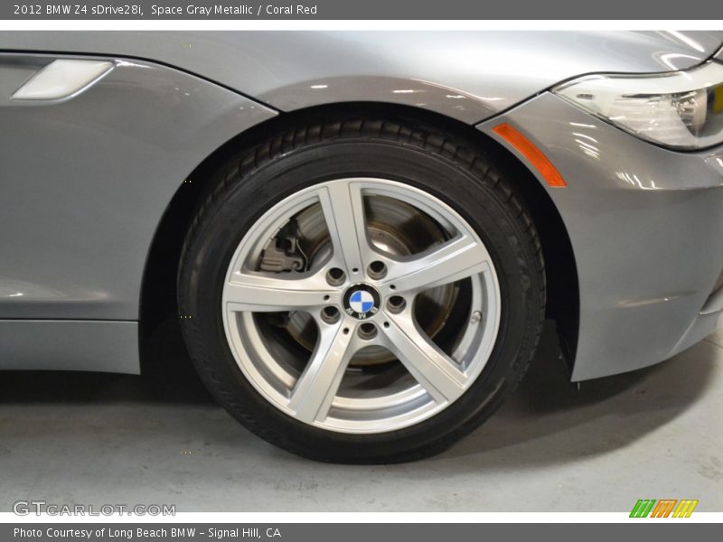 Space Gray Metallic / Coral Red 2012 BMW Z4 sDrive28i