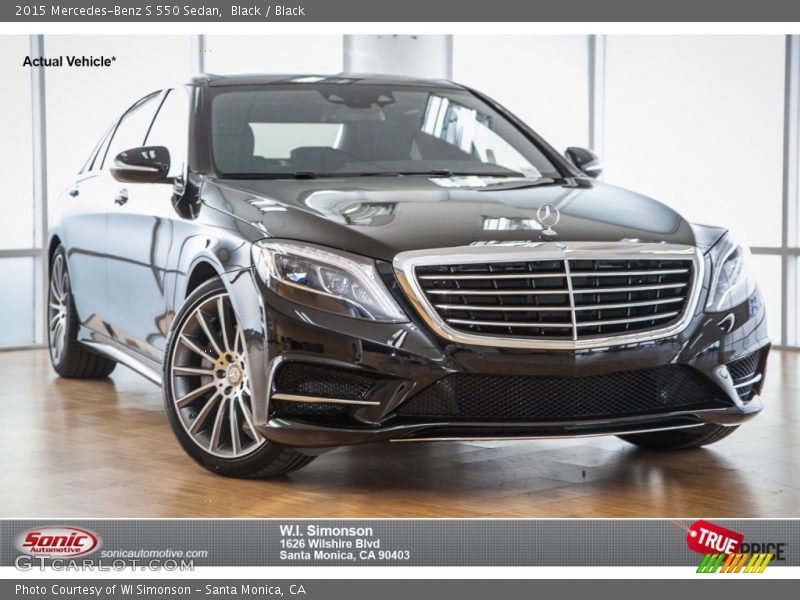 Black / Black 2015 Mercedes-Benz S 550 Sedan