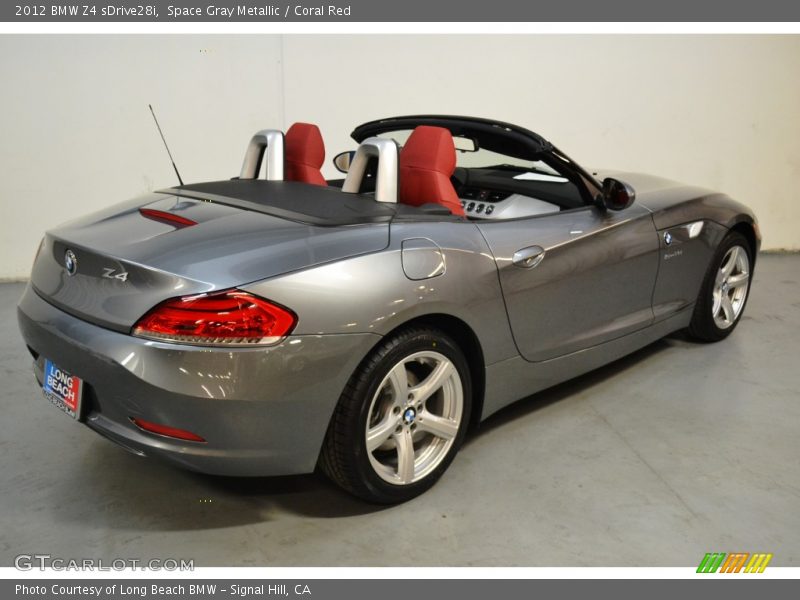 Space Gray Metallic / Coral Red 2012 BMW Z4 sDrive28i