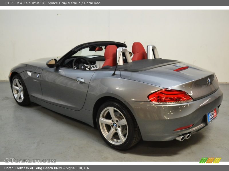 Space Gray Metallic / Coral Red 2012 BMW Z4 sDrive28i