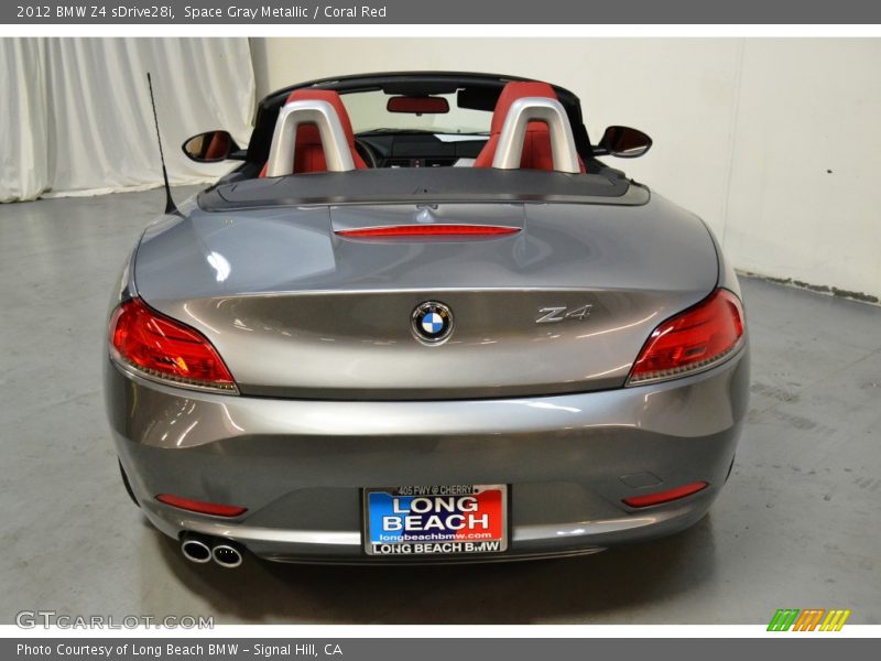 Space Gray Metallic / Coral Red 2012 BMW Z4 sDrive28i