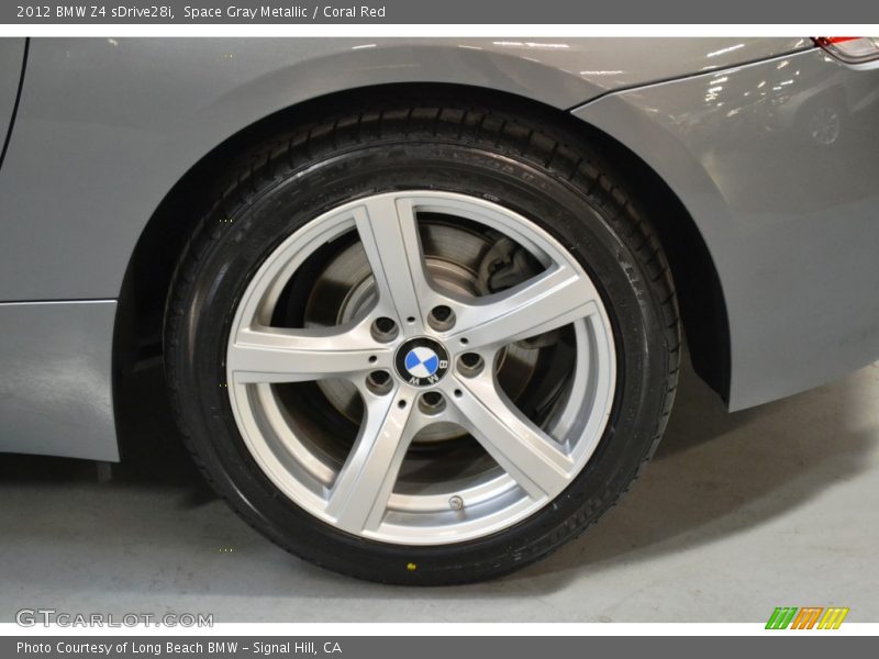 Space Gray Metallic / Coral Red 2012 BMW Z4 sDrive28i