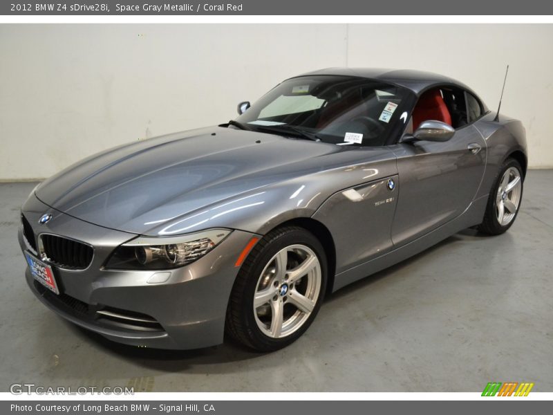 Space Gray Metallic / Coral Red 2012 BMW Z4 sDrive28i