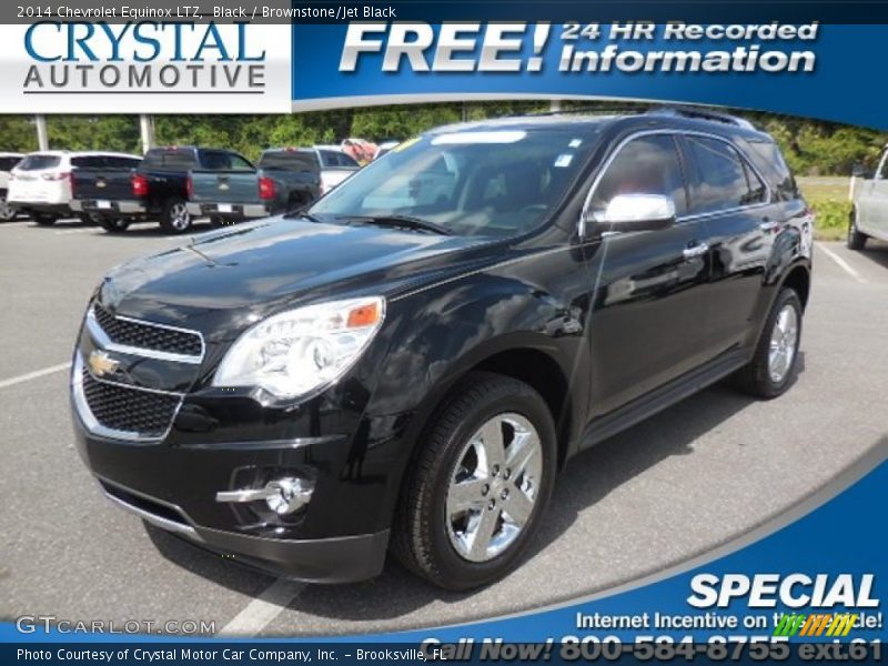 Black / Brownstone/Jet Black 2014 Chevrolet Equinox LTZ