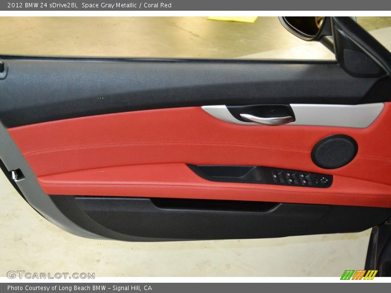 Space Gray Metallic / Coral Red 2012 BMW Z4 sDrive28i