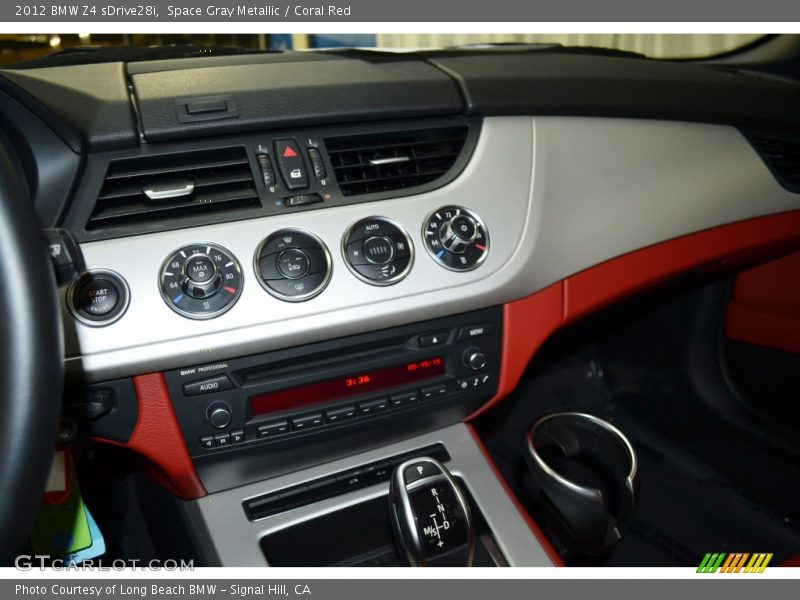 Space Gray Metallic / Coral Red 2012 BMW Z4 sDrive28i