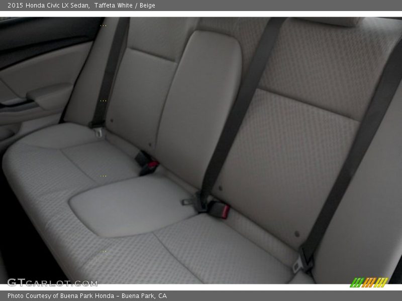 Taffeta White / Beige 2015 Honda Civic LX Sedan