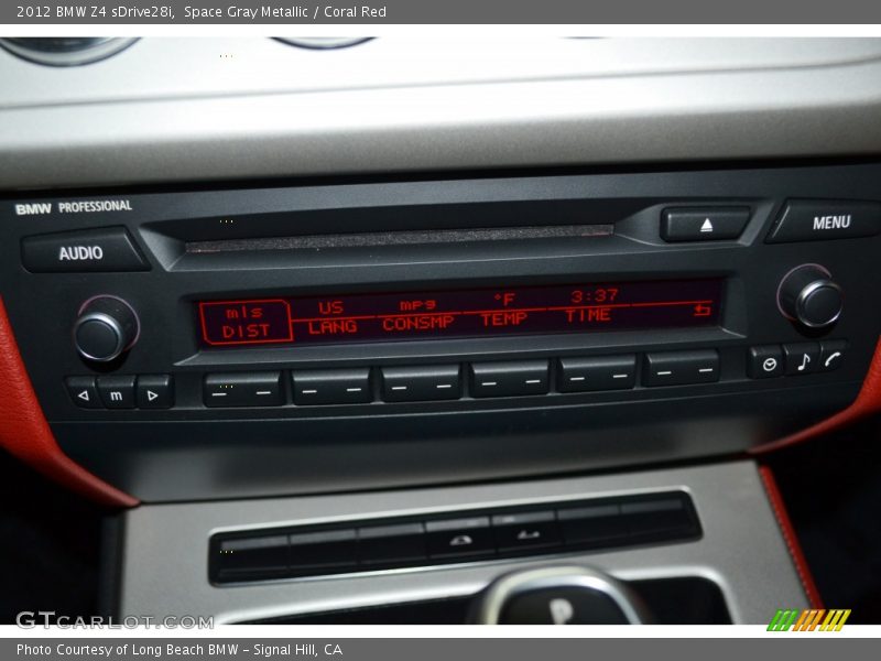 Space Gray Metallic / Coral Red 2012 BMW Z4 sDrive28i