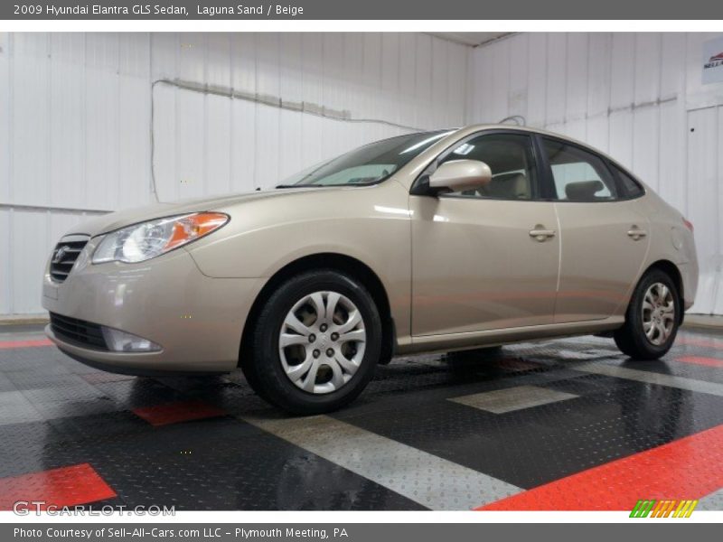 Laguna Sand / Beige 2009 Hyundai Elantra GLS Sedan