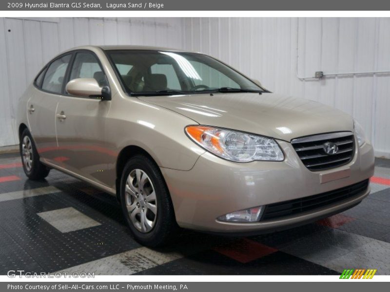 Laguna Sand / Beige 2009 Hyundai Elantra GLS Sedan