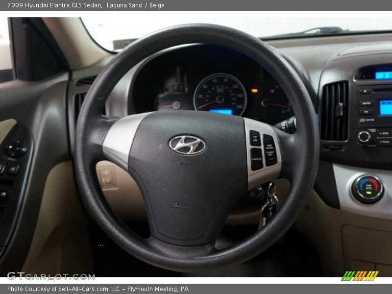 Laguna Sand / Beige 2009 Hyundai Elantra GLS Sedan