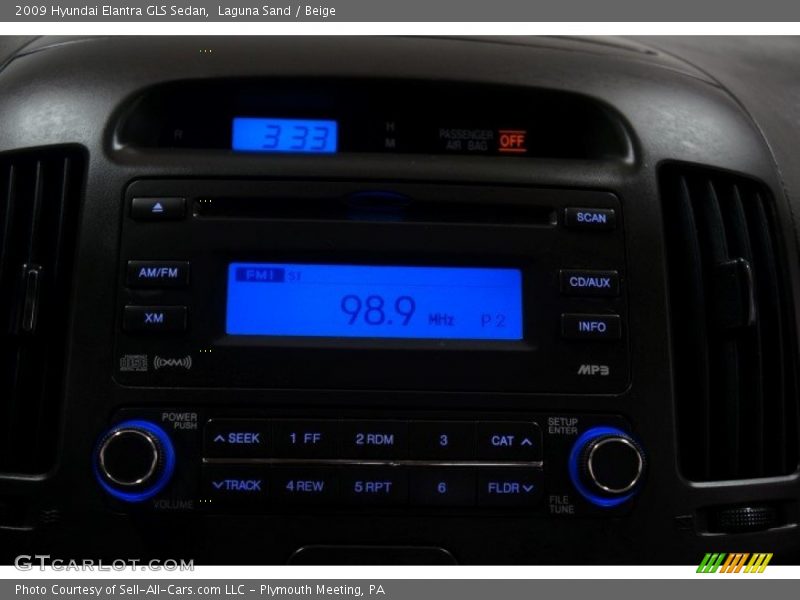 Laguna Sand / Beige 2009 Hyundai Elantra GLS Sedan