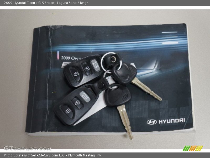Laguna Sand / Beige 2009 Hyundai Elantra GLS Sedan