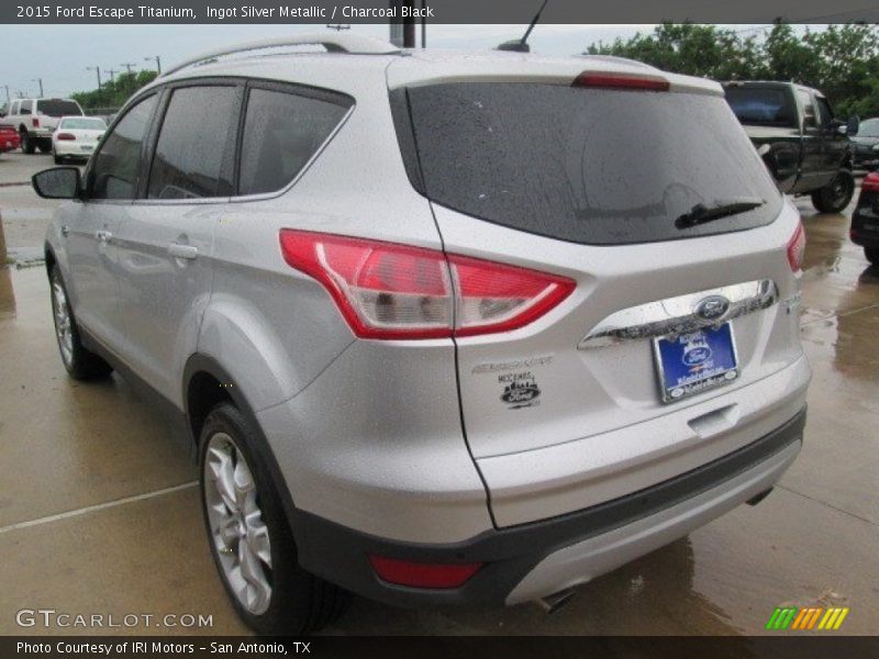 Ingot Silver Metallic / Charcoal Black 2015 Ford Escape Titanium