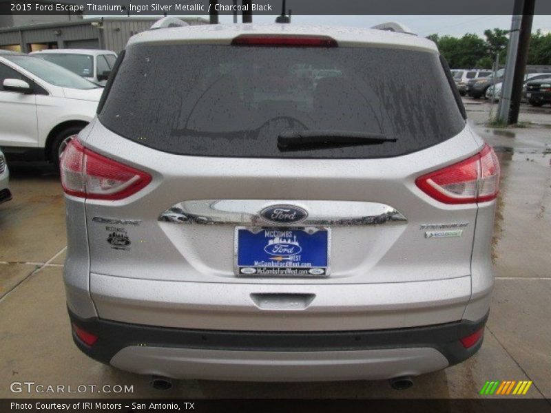 Ingot Silver Metallic / Charcoal Black 2015 Ford Escape Titanium