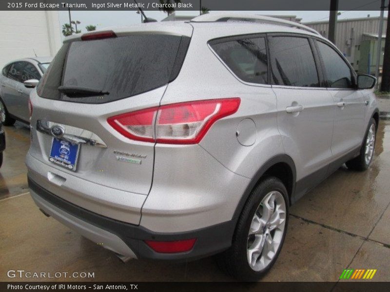 Ingot Silver Metallic / Charcoal Black 2015 Ford Escape Titanium