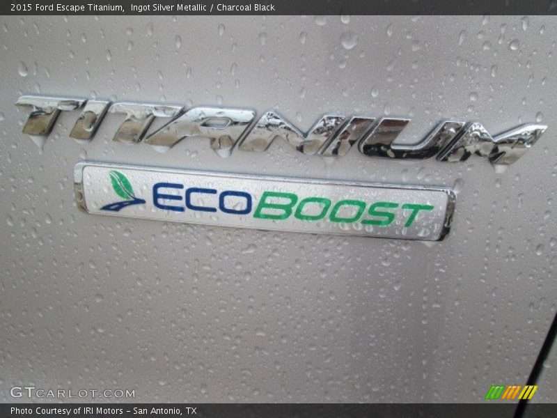 Ingot Silver Metallic / Charcoal Black 2015 Ford Escape Titanium
