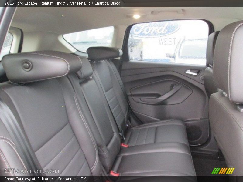 Ingot Silver Metallic / Charcoal Black 2015 Ford Escape Titanium