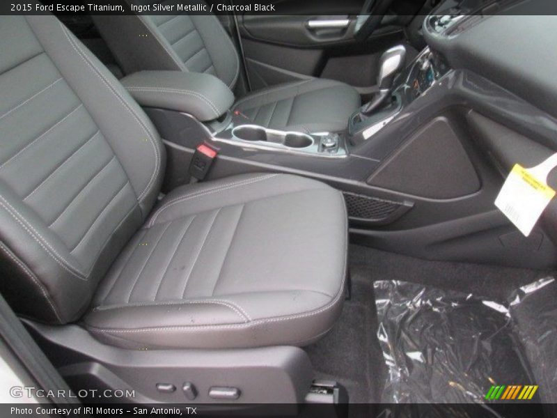 Ingot Silver Metallic / Charcoal Black 2015 Ford Escape Titanium