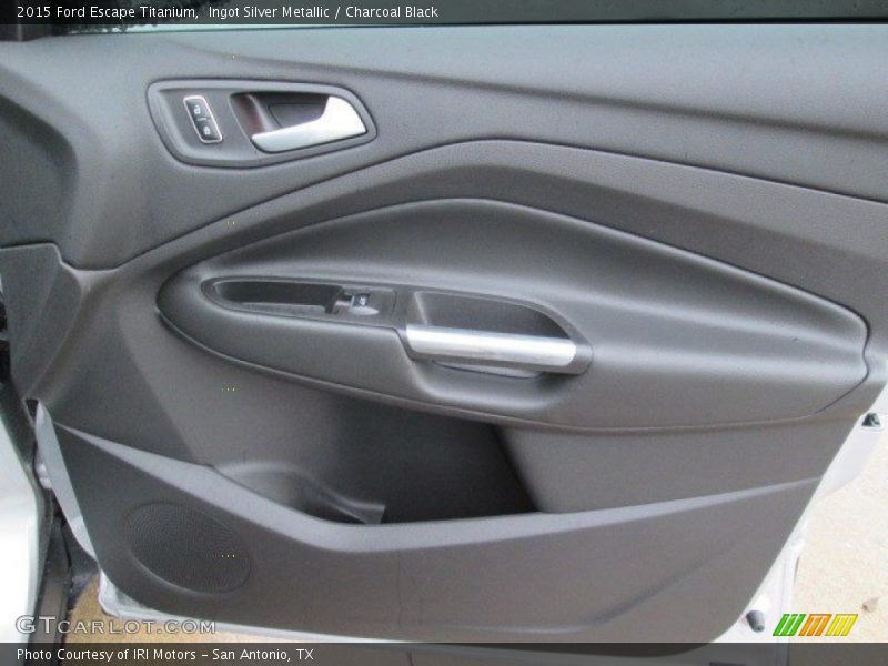 Ingot Silver Metallic / Charcoal Black 2015 Ford Escape Titanium