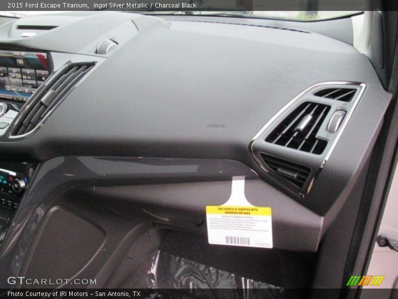 Ingot Silver Metallic / Charcoal Black 2015 Ford Escape Titanium