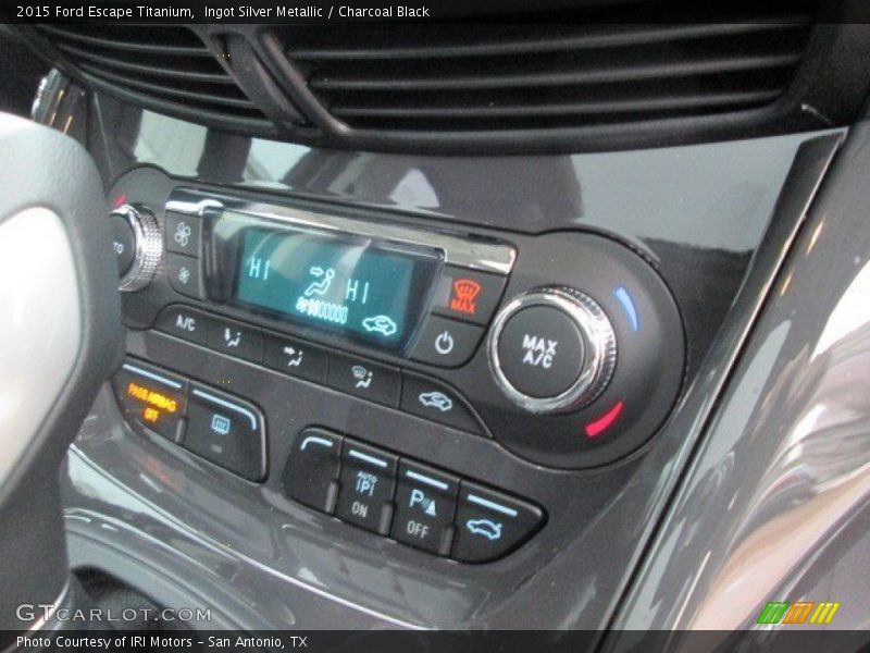 Ingot Silver Metallic / Charcoal Black 2015 Ford Escape Titanium