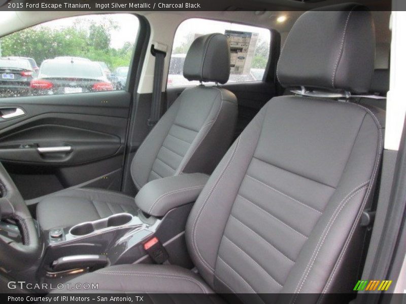 Ingot Silver Metallic / Charcoal Black 2015 Ford Escape Titanium