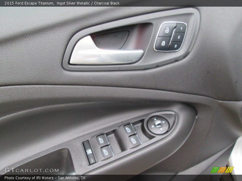 Ingot Silver Metallic / Charcoal Black 2015 Ford Escape Titanium