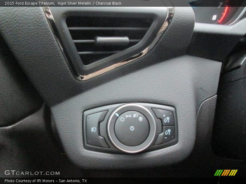 Ingot Silver Metallic / Charcoal Black 2015 Ford Escape Titanium