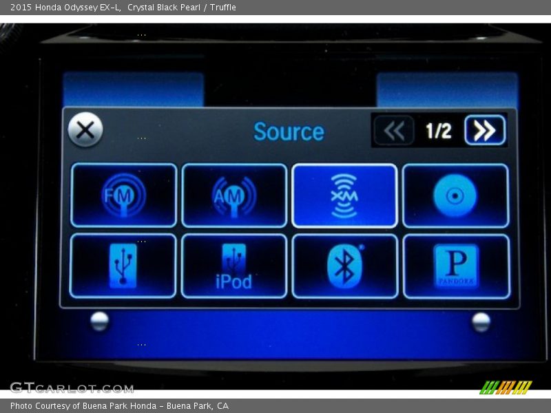 Crystal Black Pearl / Truffle 2015 Honda Odyssey EX-L