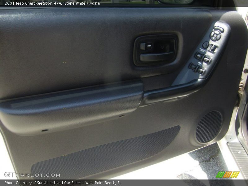 Stone White / Agate 2001 Jeep Cherokee Sport 4x4