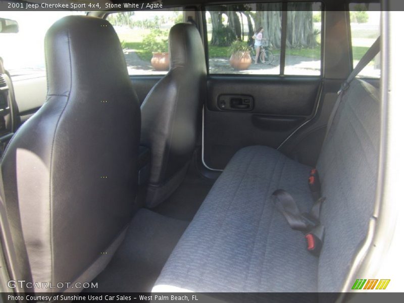 Stone White / Agate 2001 Jeep Cherokee Sport 4x4