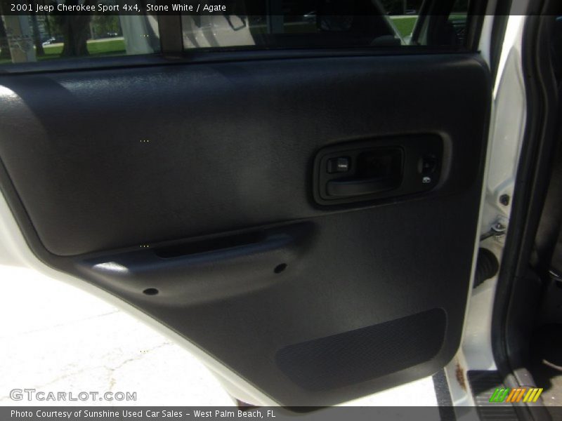 Stone White / Agate 2001 Jeep Cherokee Sport 4x4