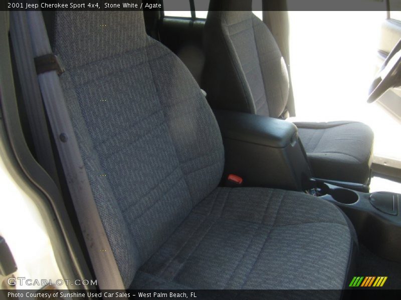 Stone White / Agate 2001 Jeep Cherokee Sport 4x4