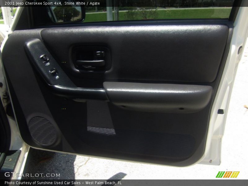 Stone White / Agate 2001 Jeep Cherokee Sport 4x4