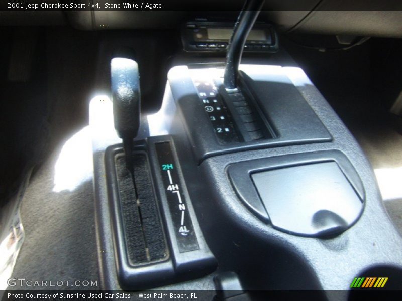 Stone White / Agate 2001 Jeep Cherokee Sport 4x4