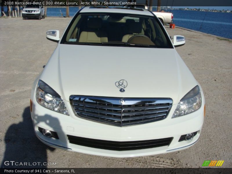 Arctic White / Savanna/Cashmere 2008 Mercedes-Benz C 300 4Matic Luxury