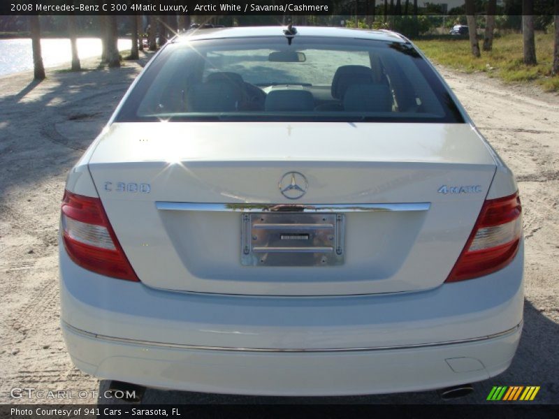Arctic White / Savanna/Cashmere 2008 Mercedes-Benz C 300 4Matic Luxury