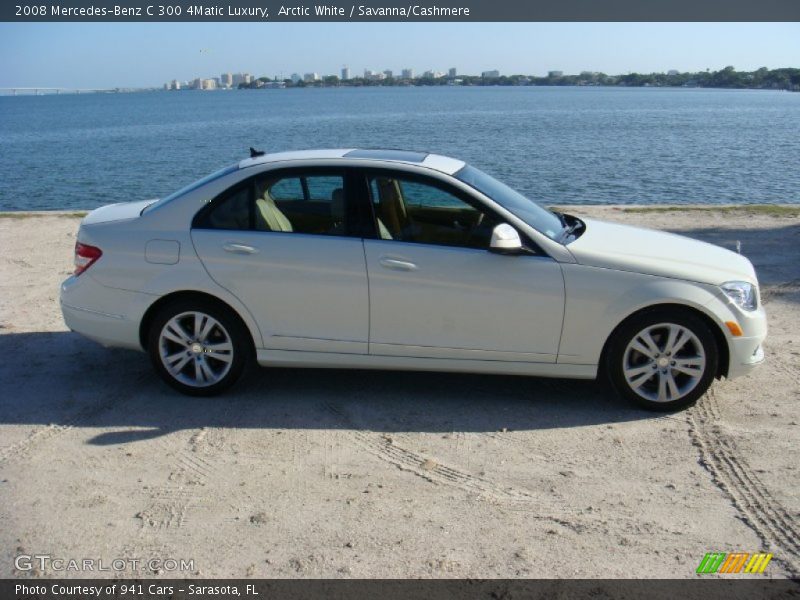 Arctic White / Savanna/Cashmere 2008 Mercedes-Benz C 300 4Matic Luxury