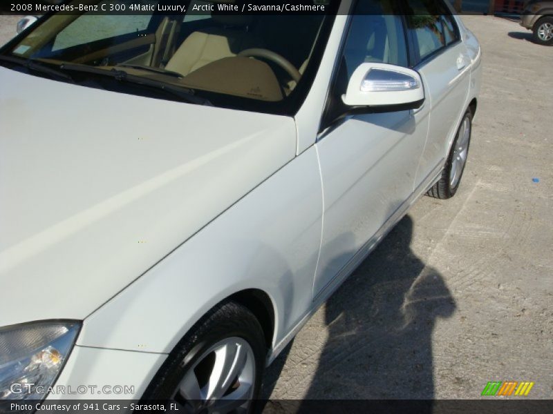 Arctic White / Savanna/Cashmere 2008 Mercedes-Benz C 300 4Matic Luxury