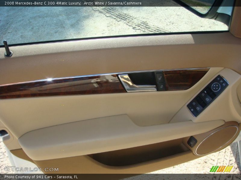 Arctic White / Savanna/Cashmere 2008 Mercedes-Benz C 300 4Matic Luxury