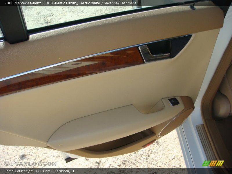 Arctic White / Savanna/Cashmere 2008 Mercedes-Benz C 300 4Matic Luxury