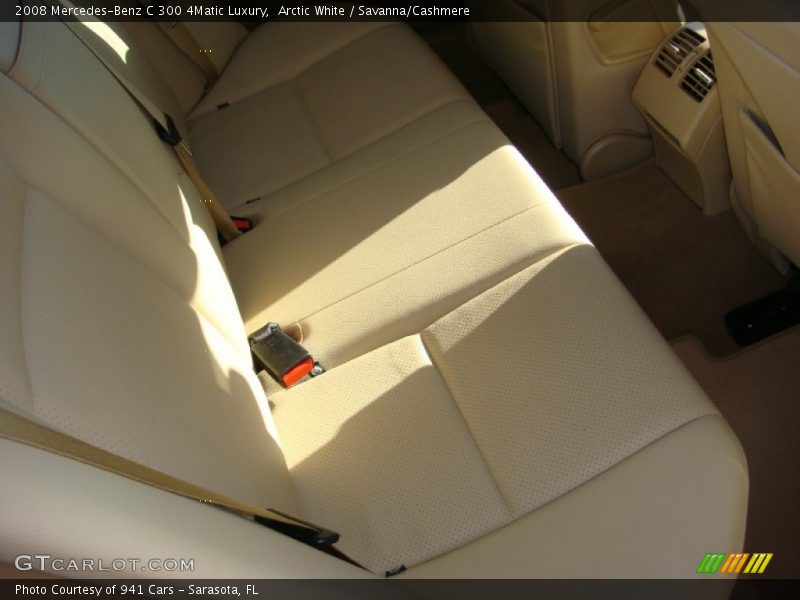 Arctic White / Savanna/Cashmere 2008 Mercedes-Benz C 300 4Matic Luxury