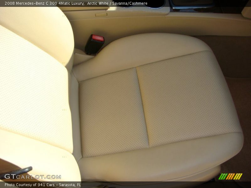 Arctic White / Savanna/Cashmere 2008 Mercedes-Benz C 300 4Matic Luxury
