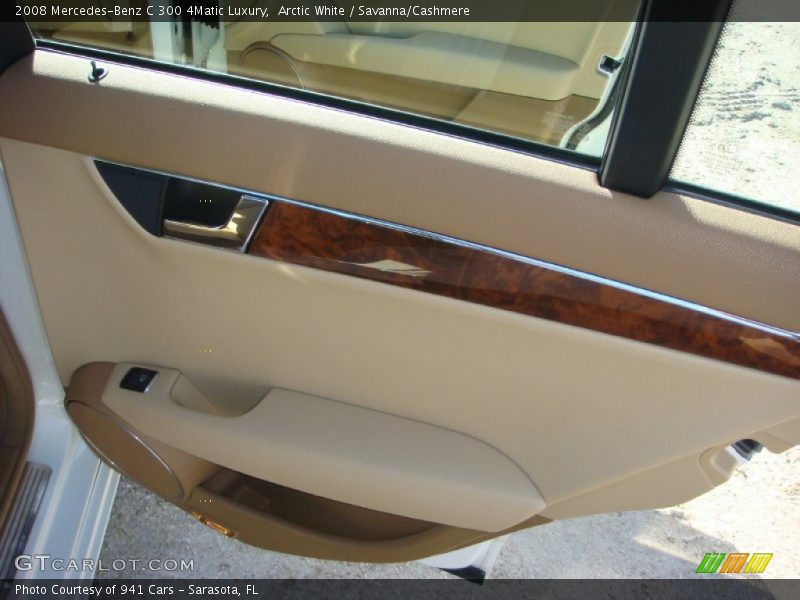 Arctic White / Savanna/Cashmere 2008 Mercedes-Benz C 300 4Matic Luxury