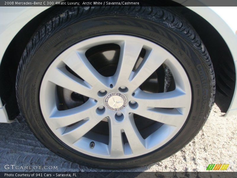 Arctic White / Savanna/Cashmere 2008 Mercedes-Benz C 300 4Matic Luxury