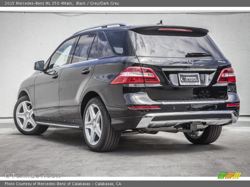 Black / Grey/Dark Grey 2015 Mercedes-Benz ML 350 4Matic