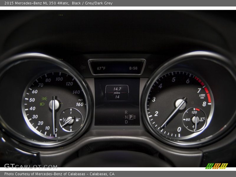 Black / Grey/Dark Grey 2015 Mercedes-Benz ML 350 4Matic