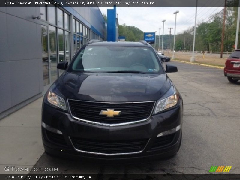 Cyber Grey Metallic / Dark Titanium/Light Titanium 2014 Chevrolet Traverse LS AWD